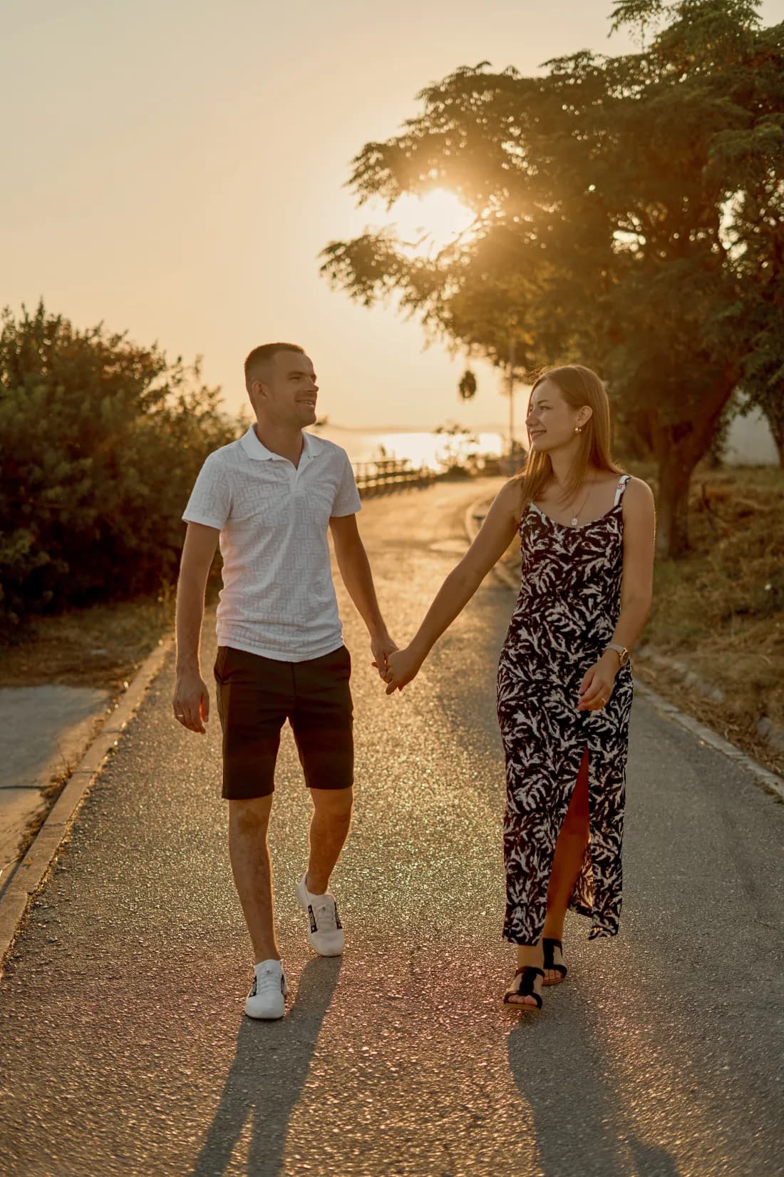 Couple portrait in soft Adriatic light